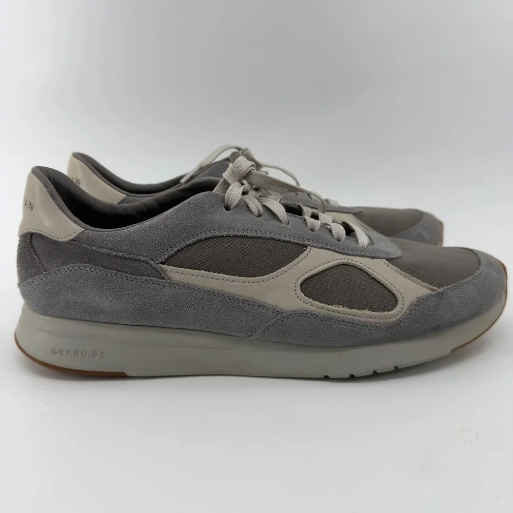 Cole Haan Grand Crosscourt II Mens Grey‎ Suede Textile Sneakers Size 12 M